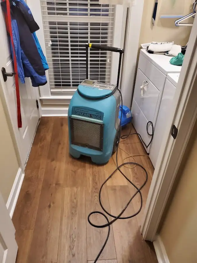 Commercial dehumidifier deployed for Flood Damage Cleanup in Seneca