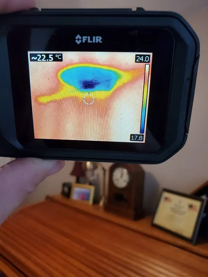 Thermal imaging inspection for water damage in Seneca
